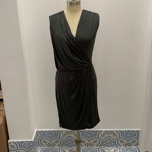 Boston Proper Muse Metalic Silver Dress Size Medium